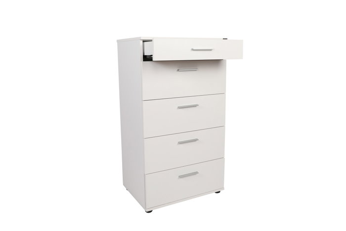 Hanah Home Cómoda de 5 cajones Blanca Hanah Home Cómoda de 5 cajones Blanca